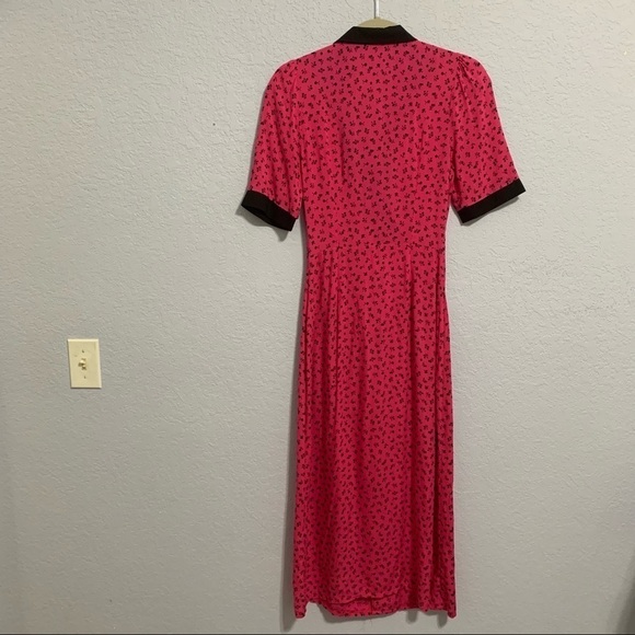 ASOS Collared Wrap Midi Dress Short Sleeves - Picture 7 of 8